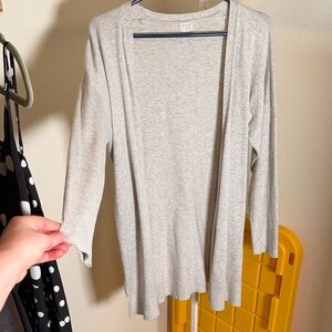 a new day Light Gray Open-Front Women's Cardigan